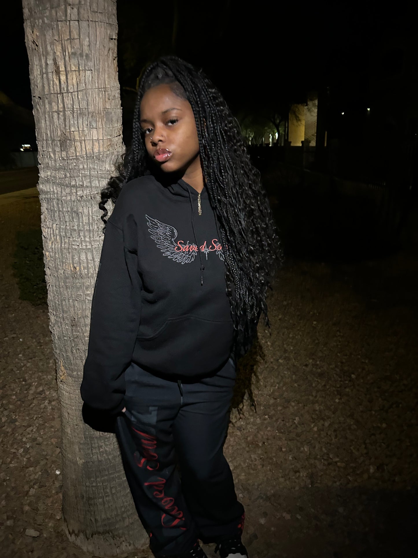 Red tracksuits