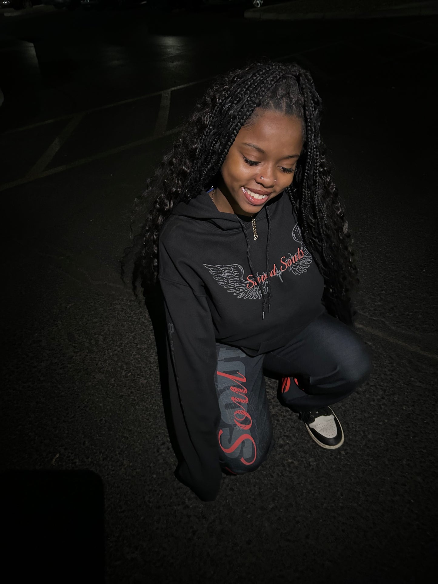 Red tracksuits